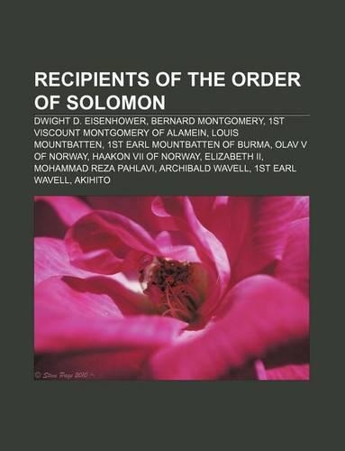 Recipients of the Order of Solomon
