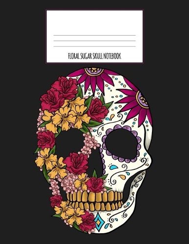 Floral Sugar Skull Notebook