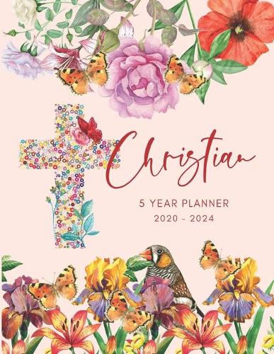 2020-2024 Five Year Planner Monthly Calendar Christian Goals Agenda Schedule Organizer