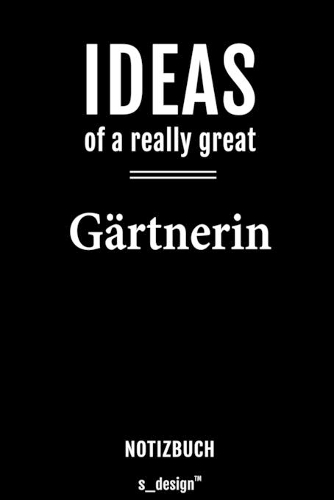 Notizbuch für Gärtner / Gärtnerin