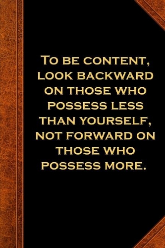 2020 Weekly Planner Ben Franklin Quote Look Backward Vintage Style 134 Pages