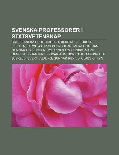 Svenska Professorer I Statsvetenskap