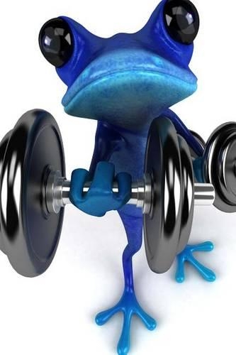 Blue Frog Working Out