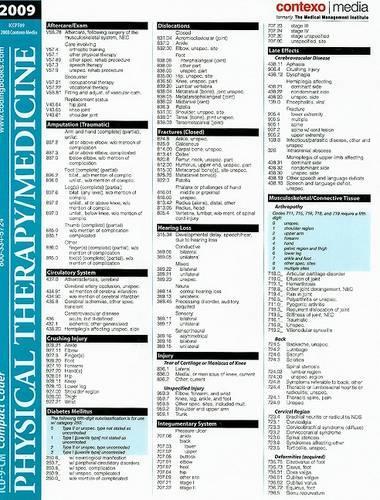 ICD-9-CM Compact Coder: Physical Therapy/Medicine