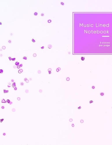 Music lined notebook 5 staves per page