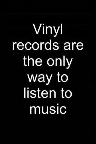 I Only Listen to Vinyl: Notebook for Vinyl Collector Vinyl Collector Vinyl Lover Vinyl Record Player 6x9 in Dotted