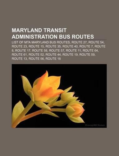 Maryland Transit Administration Bus Routes