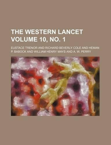 The Western Lancet Volume 10, No. 1