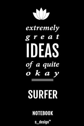 Notebook for Surfers / Surfer: awesome handy Note Book [120 blank lined ruled pages]