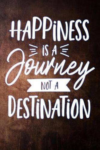 Happiness Is a Journey Not a Destination: Camping Lined Notebook and Journal Composition Book Diary