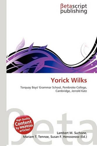 Yorick Wilks: (English)