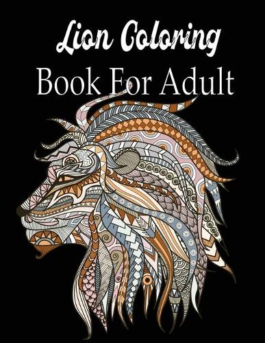 Lion Coloring Book For Adult