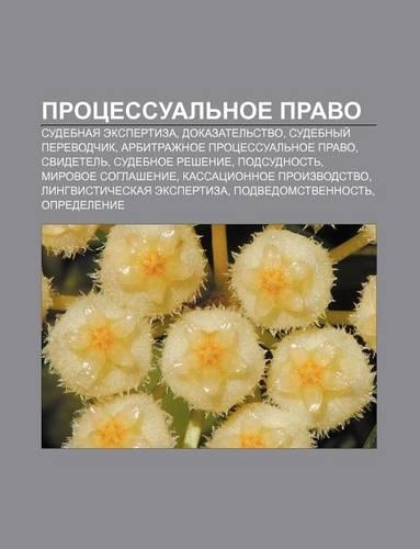 Protsessual Noe Pravo: Sudebnaya Ekspertiza, Dokazatel Stvo, Sudebnyi Perevodchik, Arbitrazhnoe Protsessual Noe Pravo, Svidetel(Russian)
