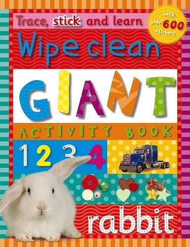 Trace, Stick, And Learn - Wipe Clean Giant Activity Book: (Busy Kids)