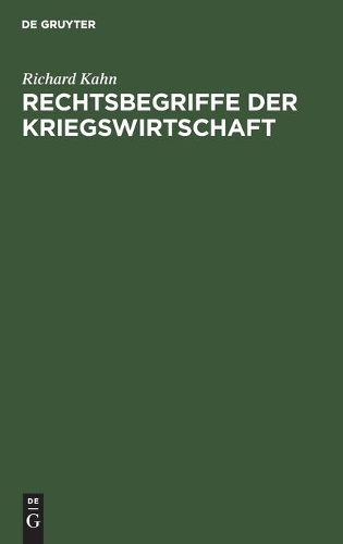 Rechtsbegriffe Der Kriegswirtschaft