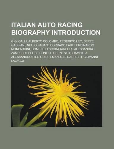 Italian Auto Racing Biography Introduction