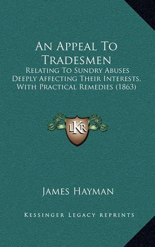 An Appeal to Tradesmen