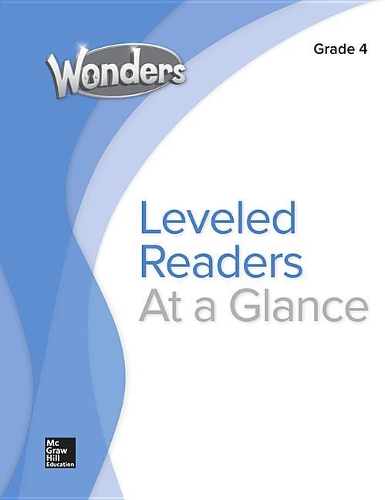 Wonders Balanced Literacy Leveled Reader Chart, Grade 4: (Elementary Core Reading)