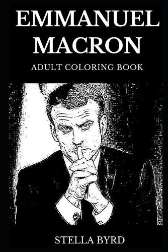 Emmanuel Macron Adult Coloring Book