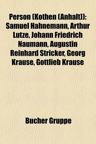 Person (Kothen (Anhalt))