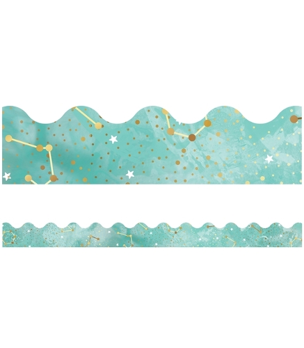 Galaxy Constellations Scalloped Bulletin Board Borders