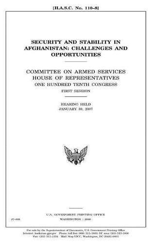 Security and Stability in Afghanistan