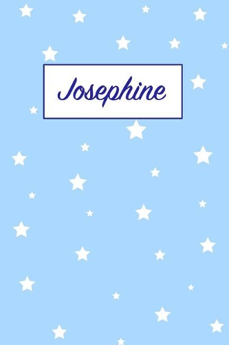 Josephine: First Name Personalized Notebook. College Ruled Journal. Pastel Pink Writing Diary with Stars Pattern for Girls and Women