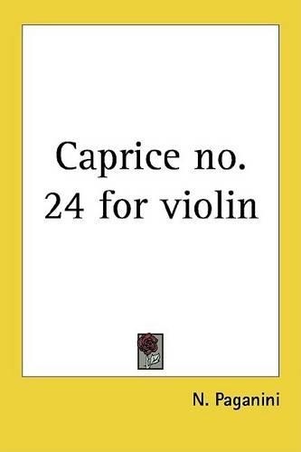 Caprice No. 24 for Violin