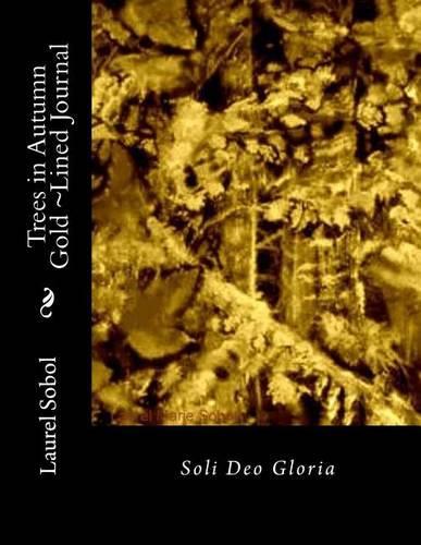 Trees in Autumn Gold Lined Journal