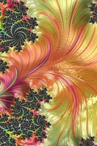 Fantastic Fractal Journal 40: Take Notes, Write Down Memories in this 150 Page Lined Journal