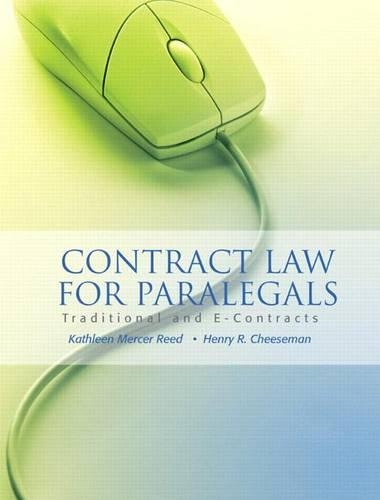 Contract Law for Paralegals