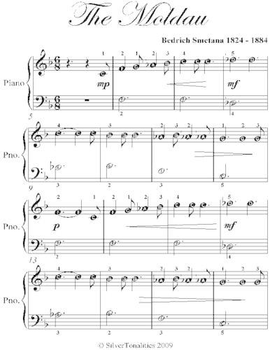 The Moldau Easiest Piano Sheet Music