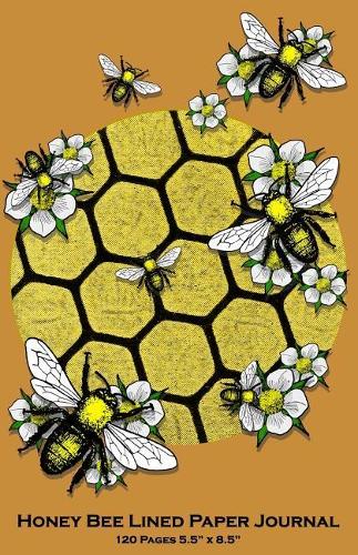 Honey Bee Lined Paper Journal 120 Pages 5.5 X 8.5