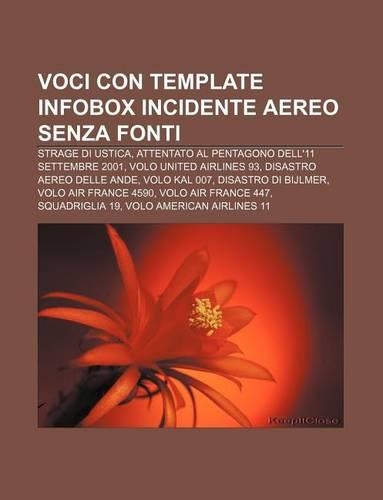 Voci Con Template Infobox Incidente Aereo Senza Fonti