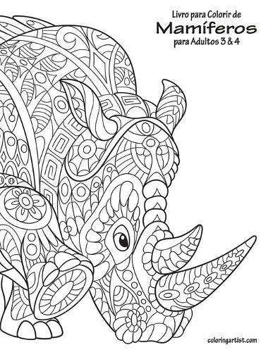 Livro para Colorir de Mamíferos para Adultos 3 & 4: (Mamíferos Para Adultos)
