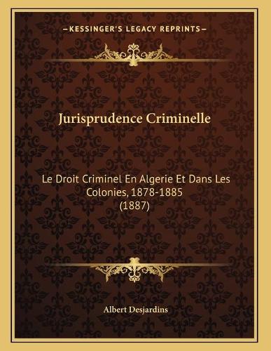 Jurisprudence Criminelle