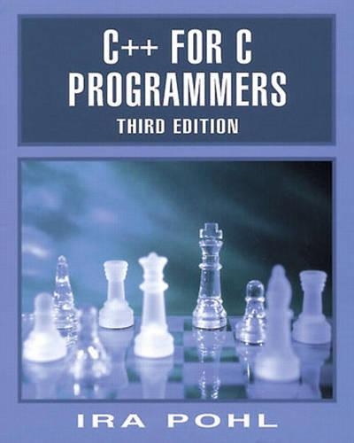 C++ For C Programmers, Third Edition