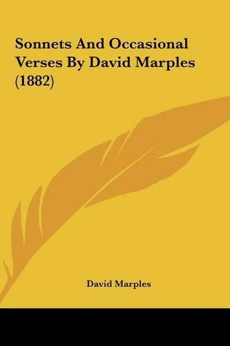Sonnets and Occasional Verses by David Marples (1882)