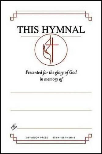 United Methodist Hymnal Bookplates ""In memory of..."" (Pkg