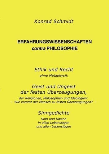 Erfahrungswissenschaften Contra Philosophie: (German)