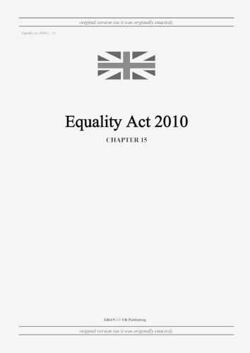 Equality Act 2010 (c. 15)
