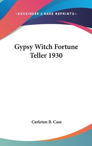 Gypsy Witch Fortune Teller 1930