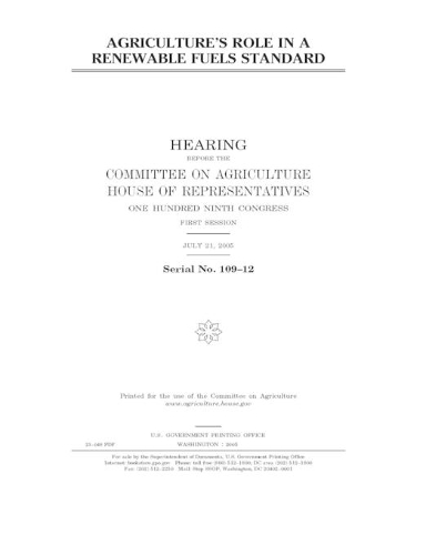 Agriculture's role in a renewable fuels standard