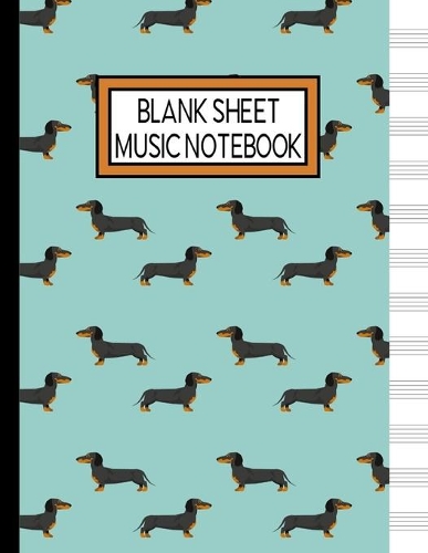 Blank Sheet Music Notebook: Music Manuscript Staff Paper for Musicians (108 pages, 12 staves per page)