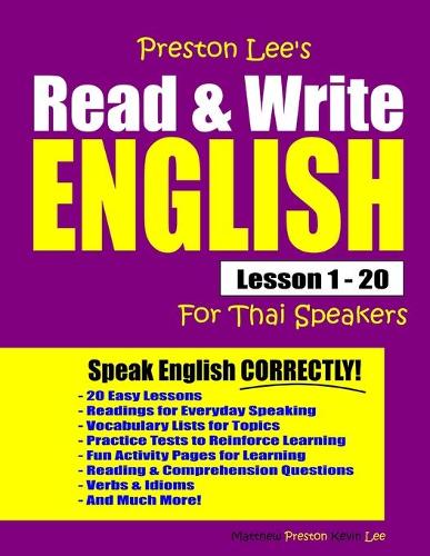 Preston Lee's Read & Write English Lesson 1 - 20 For Thai Speakers