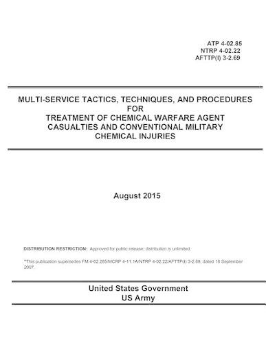 ATP 4-02.85 NTRP 4-02.22 AFTTP(I) 3-2.69 Multi-Service Tactics, Techniques, and Procedures for Treatment of Chemical Warfare Agent Casualties and Conventional Military Chemical Injuries August 2015