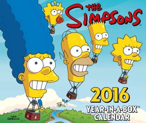 The Official the Simpsons 2016 Desk Block Calendar