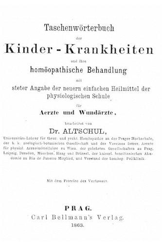 Taschenwörterbuch der kinder-krankheiten