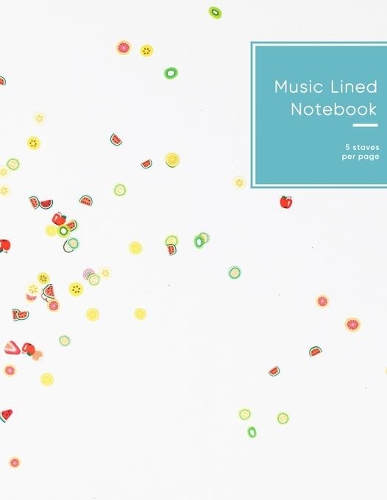 Music lined notebook 5 staves per page