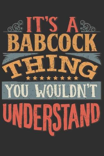 It's A Babcock Thing You Wouldn't Understand